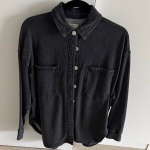 Z supply Black Denim Button-Up Shirt